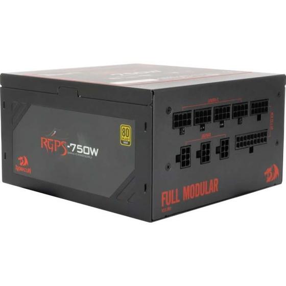 Imagem de Fonte de Energia Plus 750 80 Redragon RGPS-750W Gold W Energia