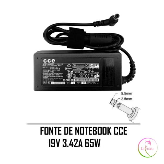 Imagem de Fonte de Notebook CCE 19V 3.42A 65W