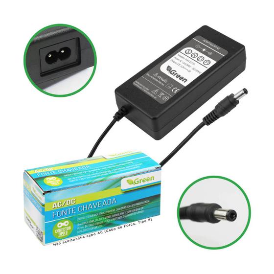 Fonte Estabilizada Bivolt 12v 3a Para Fita Led 5050 3528 - GREEN ...