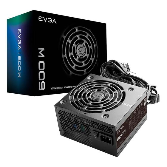 Imagem de Fonte EVGA 600 W1, 600W, 80+ WHITE 100-W1-0600-K - 100-W1-0600-K