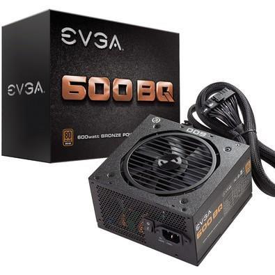Fonte EVGA 600W 80 Plus Bronze - Semi Modular - PFC Ativo - 110-BQ-0600-K0 Menor preço em Fonte EVGA 600W 80 Plus Bronze - Semi Modular - PFC Ativo - 110-BQ-0600-K0