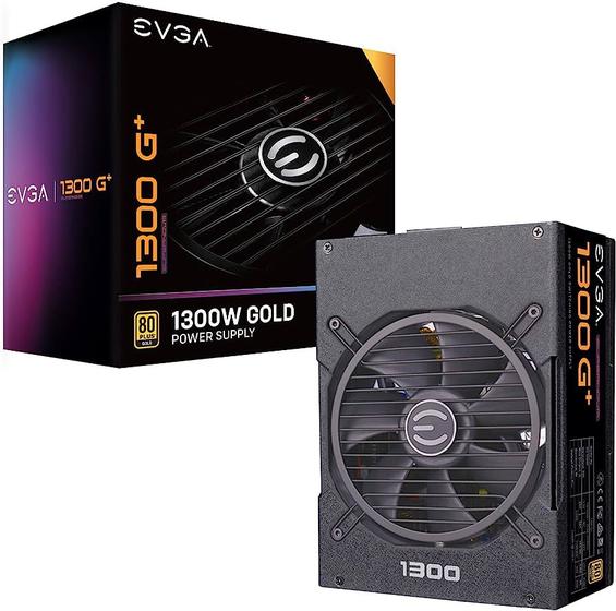 Fonte EVGA SuperNOVA 1300 G+, 1300W, 80 Plus Gold, Modular, Bivolt, Preto - 220-GP-1300-X Menor preço em Fonte EVGA SuperNOVA 1300 G+, 1300W, 80 Plus Gold, Modular, Bivolt, Preto - 220-GP-1300-X