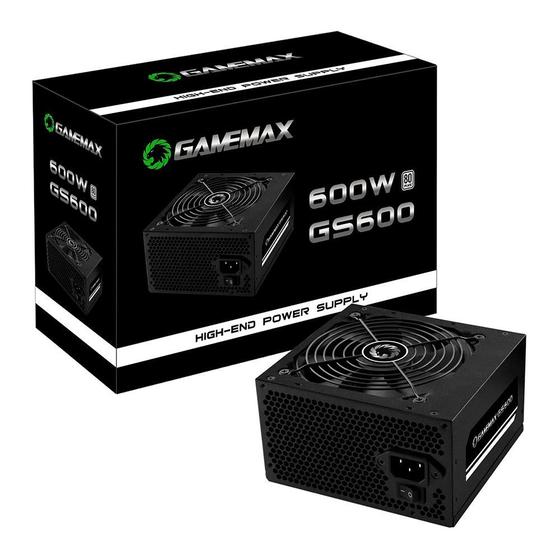 Fonte Gamemax, 600W, 80 Plus White, PFC Ativo, Bivolt, Preto - GS600 é ruim? Fonte Gamemax, 600W, 80 Plus White, PFC Ativo, Bivolt, Preto - GS600 é boa?