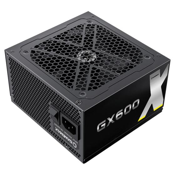 Imagem de Fonte Gamemax 600W GX600 - 80 Plus Gold - Black