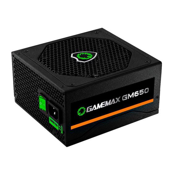 Fonte Gamemax, 650W, 80 Plus Bronze - GM650 Menor preço em Fonte Gamemax, 650W, 80 Plus Bronze - GM650