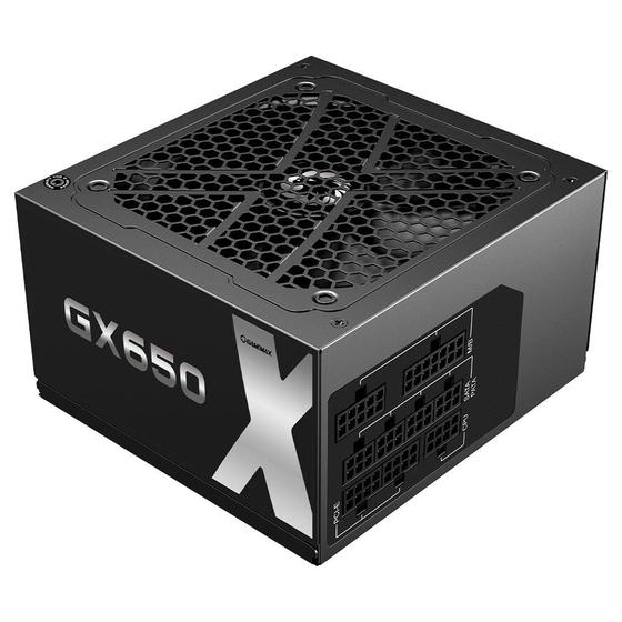 Imagem de Fonte Gamemax GX650, 650W, 80 Plus Gold, Full Modular, Preto - GX650MBKV1S7710BR