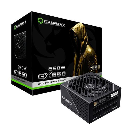 Fonte Gamemax GX850 PRO, 850W, 80 Plus Gold, PCIe 5.0, Full Modular, Preto - GX850PBKPS18810BR Menor preço em Fonte Gamemax GX850 PRO, 850W, 80 Plus Gold, PCIe 5.0, Full Modular, Preto - GX850PBKPS18810BR