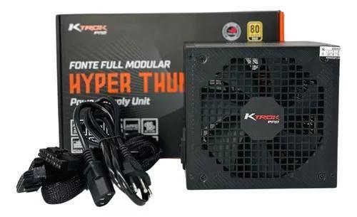 Imagem de Fonte Gamer 1200w Ktrok KTP-PS1200W 80+Plus Gold Full Preto