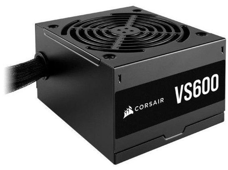 Fonte Gamer 600W Corsair ATX VS600 com Cabo - com Cabo Menor preço em Fonte Gamer 600W Corsair ATX VS600 com Cabo - com Cabo
