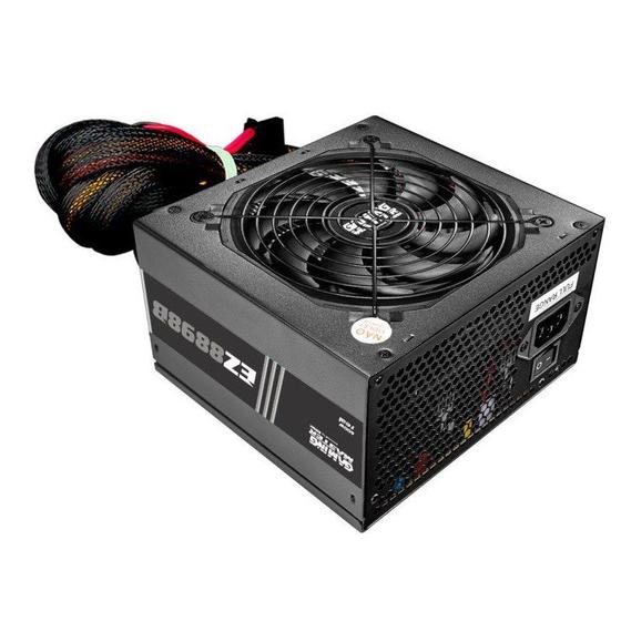 Imagem de Fonte gamer atx 600w ez8898b 80plusbronze c/cabo alimentacao