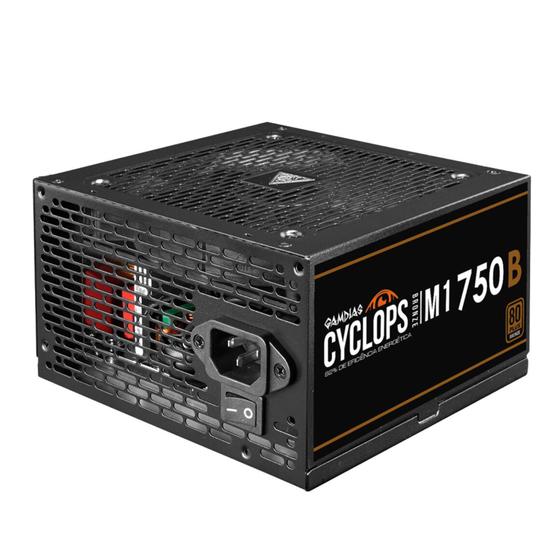 Imagem de Fonte Gamer Gamdias Cyclops M1-750B 80 Plus Bronze Atx 2.31