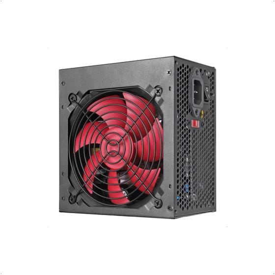 Imagem de Fonte Gamer Para Computador ATX 500W Nominal Com Pinos para Alimentação Extra Sem Cabo Fortrek Crusader - 0000076955