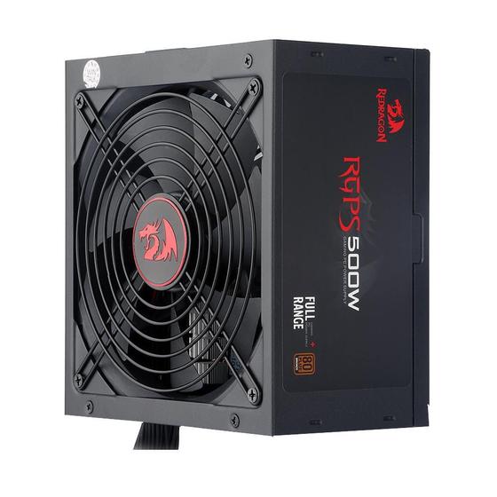 Imagem de Fonte Gamer Redragon Rgps 500W 80 Plus Bronze Pfc Ativo