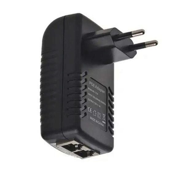 Imagem de Fonte Injetor Poe 48v 0,5a Rj45 Rede Fast 10/100 Bivolt