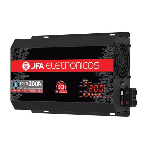Fonte Jfa 200A Amperes Automotiva Sci Slim 14.4 V Bivolt - Fonte de ...