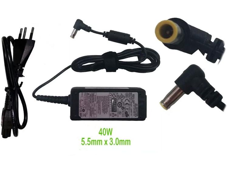 Imagem de Fonte NBC Compativel Para Notebook Samsung Q320, Q35, Q40, Q45, Q70 19v x 2,1amp netsam