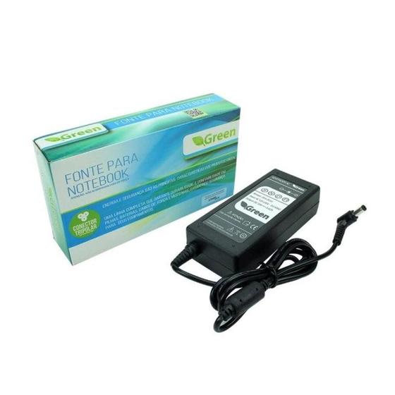 Imagem de Fonte Notebook 19V Green 3.42A Pino 5.5/2.5Mm Bivolt