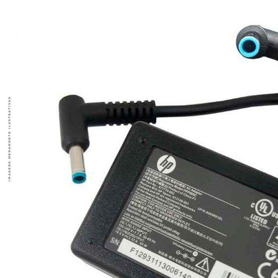 Imagem de Fonte Para Notebook HP, 19.5v, 4.62a, 90w, Plug 5.4mm x 3.0mm Azul - PA-1900-08H2