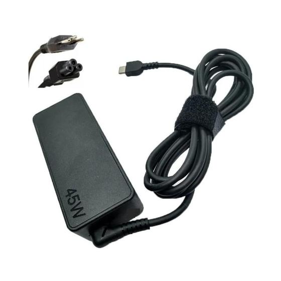 Imagem de Fonte Para Notebook Hp Dell Lenovo Plug Tipo C Compatível