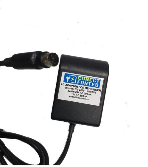 Fonte Para Pedaleira V-Amp 2 Behringer - Conect Fontes Imagem de Fonte Para Pedaleira V-Amp 2 Behringer