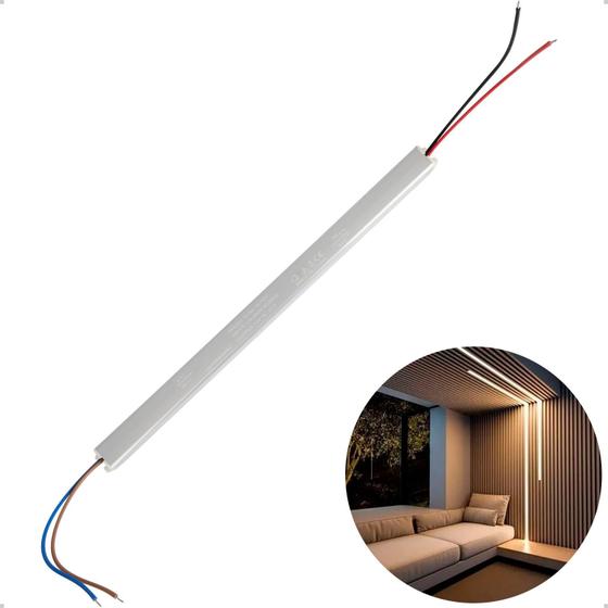 Imagem de Fonte Slim Driver 12v 7a 84w Para Perfil E Fita Led 110/220v