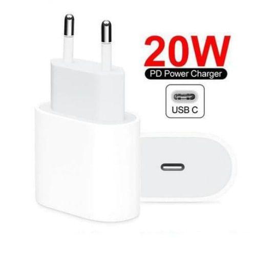 Imagem de Fonte Tomada Carregador USB-C de 20W compativel iPhone/iPad 8 X XR XS 11 12 13 14 15 Pro Max