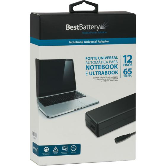 Imagem de Fonte Universal para Notebook Toshiba 65W