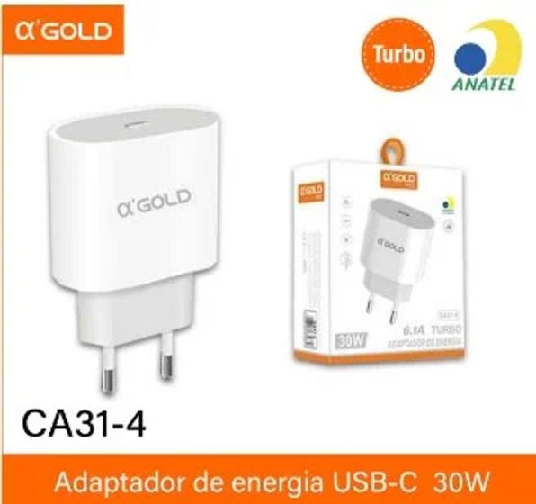 Imagem de Fonte USB-C Base Carregador 30w AGold CA37-4