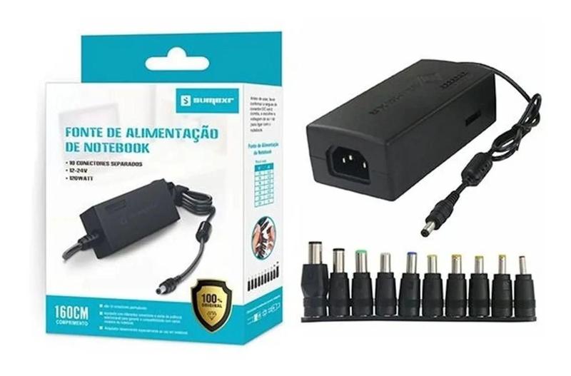 Imagem de Fontes Para Notebook Original Universal 10 Conectores - Sumexr