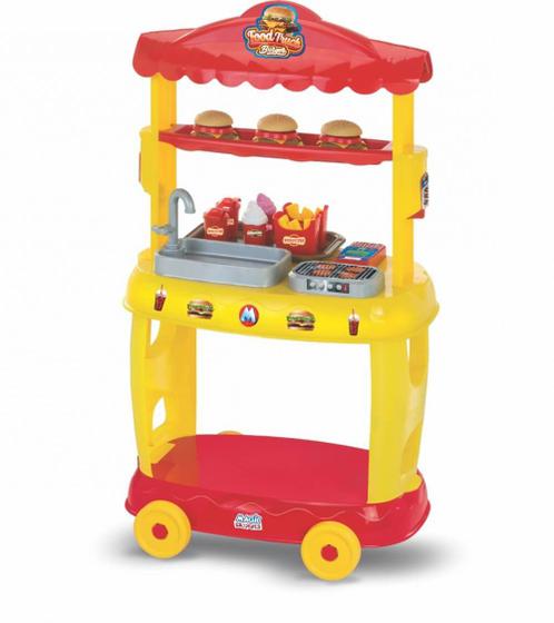 Imagem de Food Truck Burguer Amarelo 8080 Magic Toys
