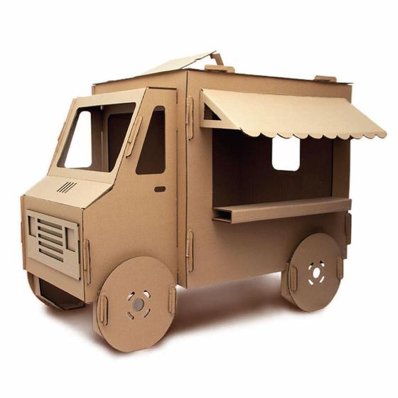 Imagem de Food Truck De Papelão Para Entrar E Se Divertir