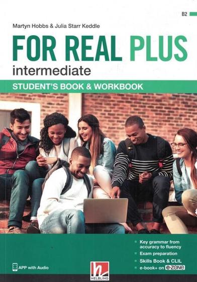 Imagem de For Real Plus - Intermediate - Helbling Languages - Student's Book & Workbook - B2 -  