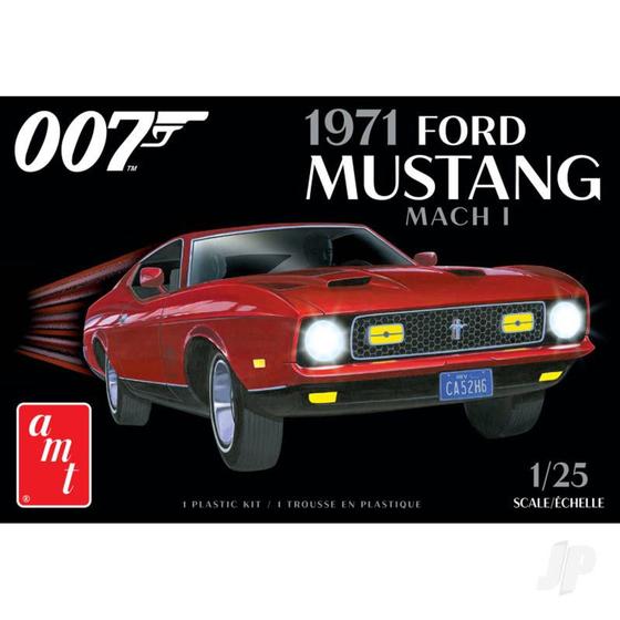 Imagem de Ford Mustang Mach I 007 James Bond 1971 1/25 Amt 1187 - Kit para montar e pintar - Plastimodelismo