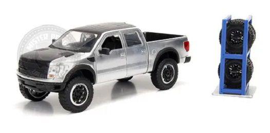 Imagem de Ford Pickup F-150 2011 Prata Com Rodas Extras Jada 1/24