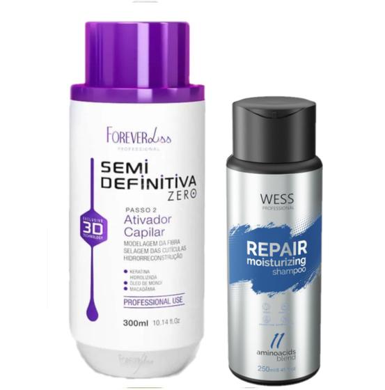 Imagem de Forever Atv. SemiDefinitiva 300ml+ Wess Shampoo Repair 250ml