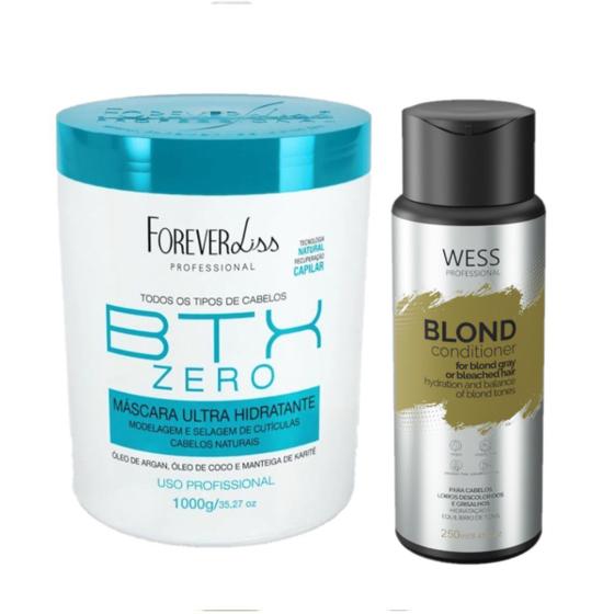 Imagem de Forever Botox Zero 1Kg + Wess Blond Cond. 250ml