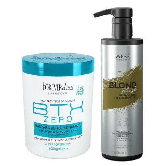 Imagem de Forever Botox Zero 1Kg + Wess Blond Mask 500ml