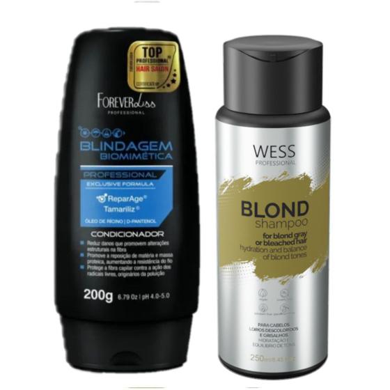 Imagem de Forever Cd Biomimetica 200ml + Wess Blond Shampoo 250ml