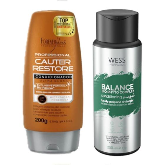 Imagem de Forever Cond Cauter Restore 200g + Wess Balance Cond. 250ml