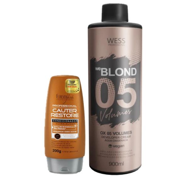 Imagem de Forever Cond Cauter Restore 200g + Wess OX 5 Vol. 900ml