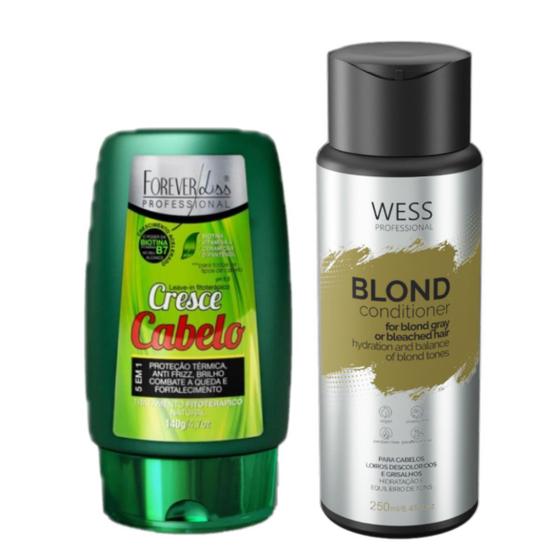 Imagem de Forever Leave-in CresceCabelo140g+ Wess Blond Cond. 250ml