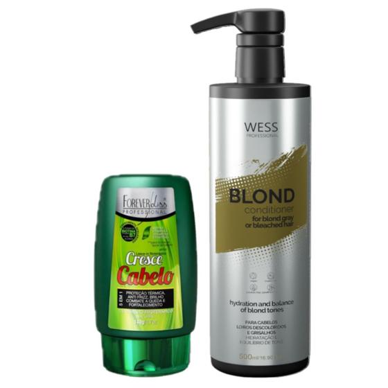 Imagem de Forever Leave-in CresceCabelo140g+ Wess Blond Cond. 500ml
