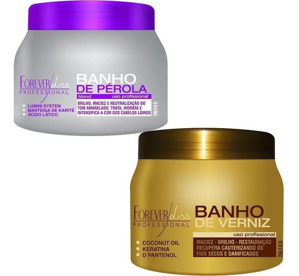 Imagem de Forever Liss Banho De Pérola 250g + Banho De Verniz 250g