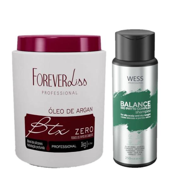 Imagem de Forever Liss Botox Argan 900g + Wess Balance Shampoo250ml