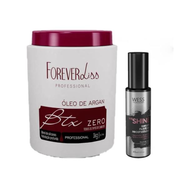 Imagem de Forever Liss Botox Argan 900g + Wess We Shine 45ml