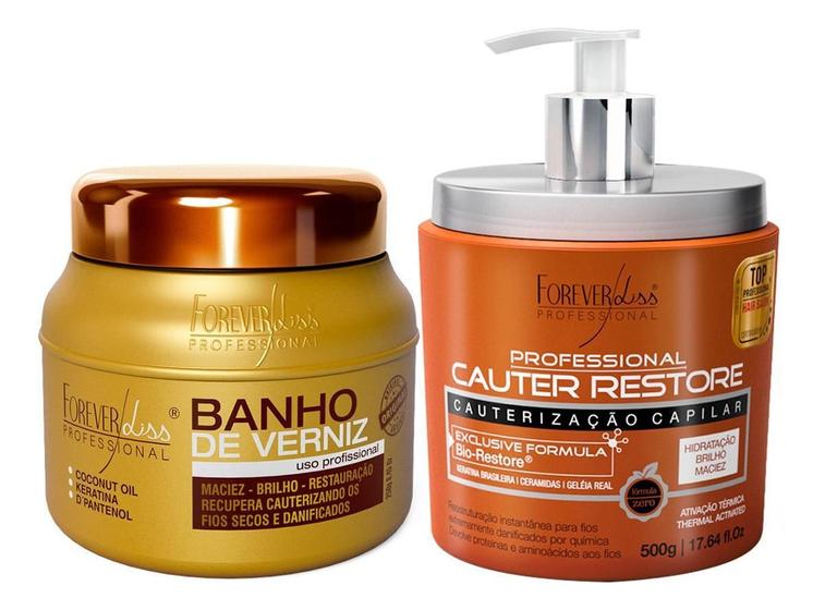 Imagem de Forever Liss Cauter Restore + Máscara Banho De Verniz 250G