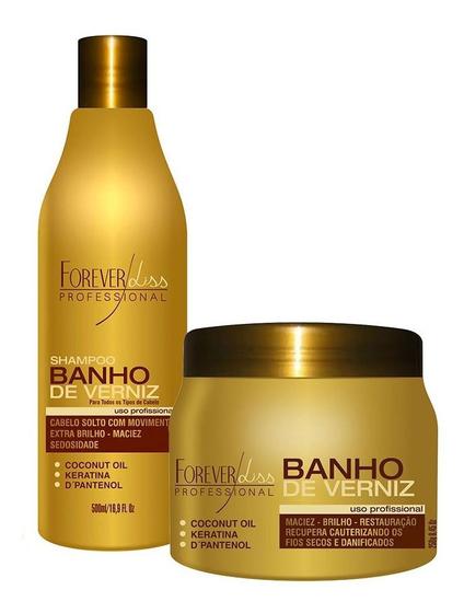 Imagem de Forever Liss Kit Banho De Verniz - Shampoo 500ml + Masc 250g