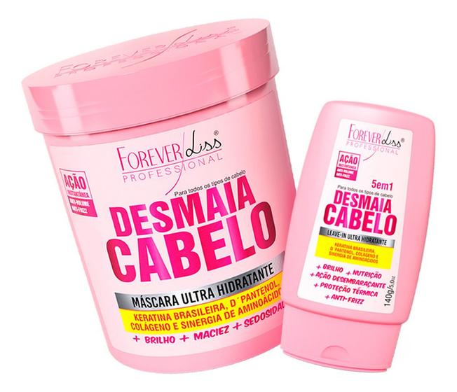 Imagem de Forever Liss - Kit Desmaia Cabelo Máscara 950g + Leave-in