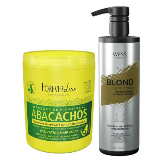 Imagem de Forever Liss Mask Abacachos 950g+ Wess Blond Cond. 500ml