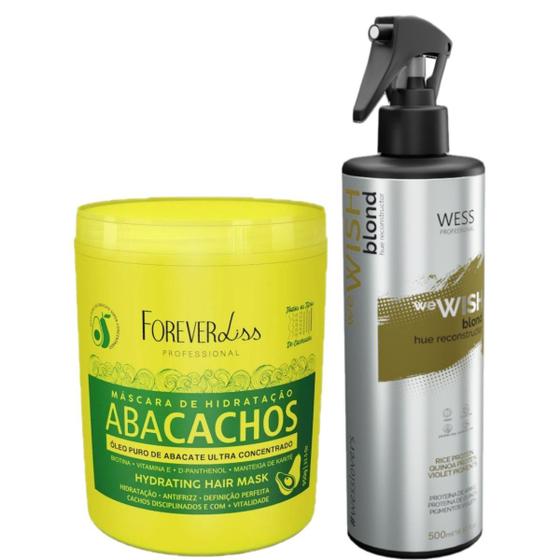 Imagem de Forever Liss Mask Abacachos 950g+ Wess We Wish Blond 500ml